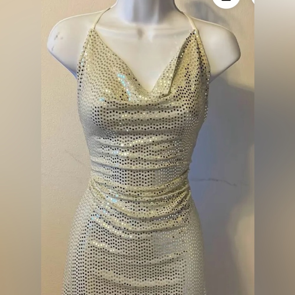 Divided Sparkling White Mini Dress